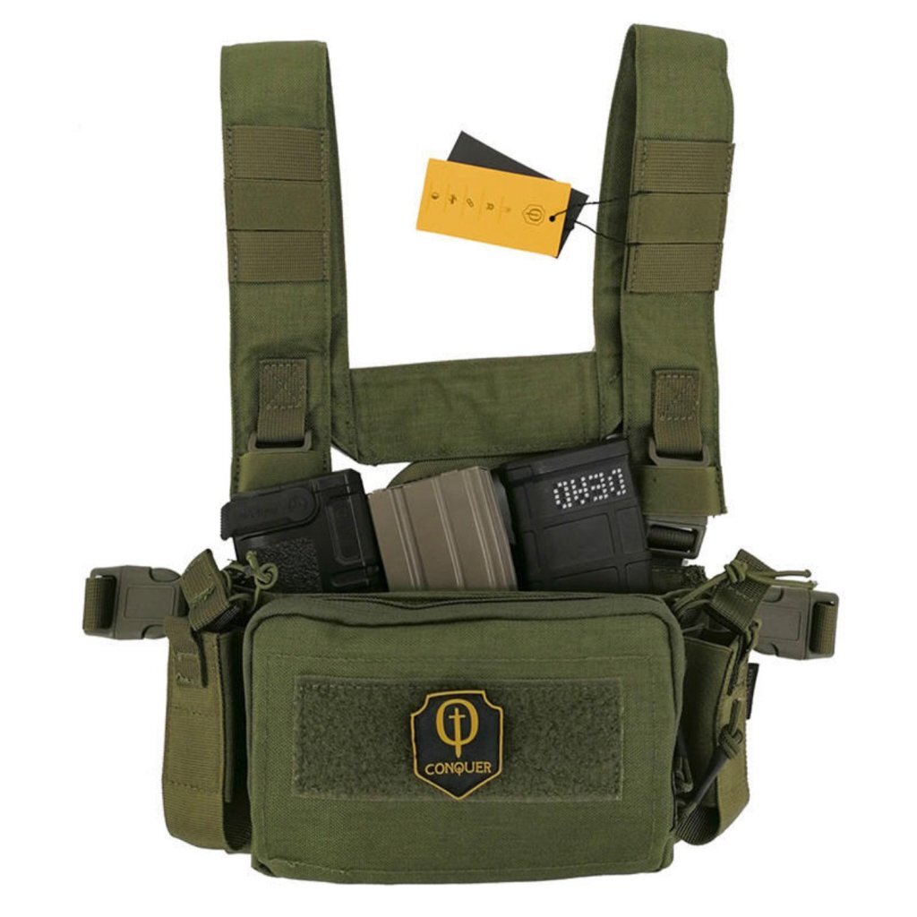 Conquer MPC Micro chest rig Verde