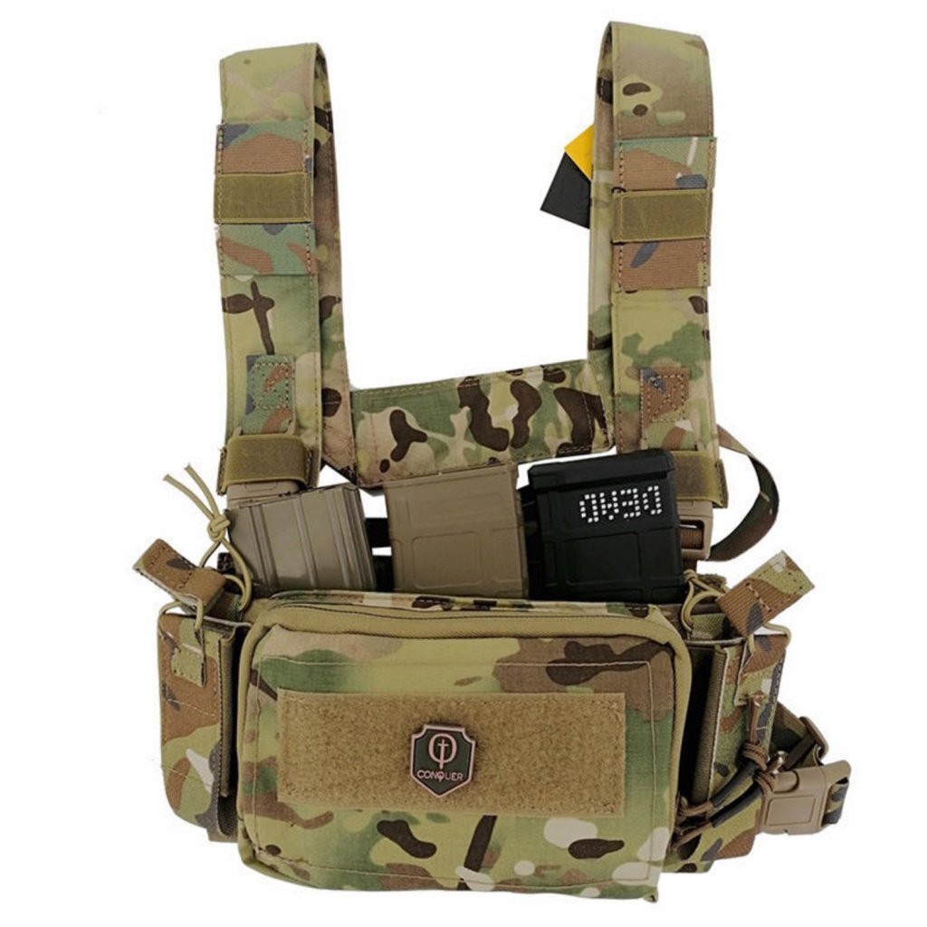 Conquer MPC Micro chest rig Multicam
