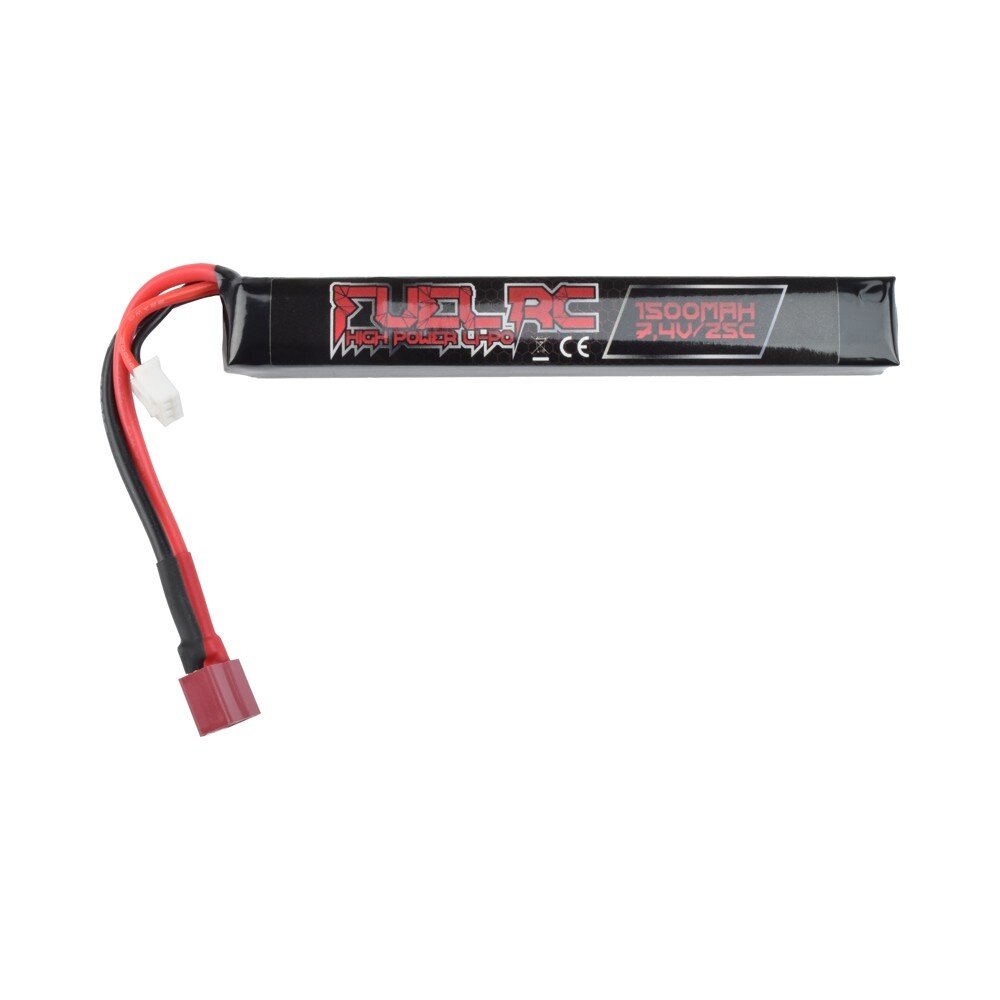 FUEL BATTERIA LI-PO 7.4V X 1500MAH 25C CONNETTORE DEANS