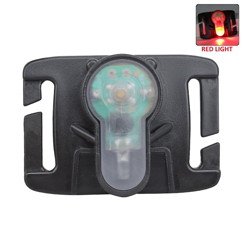 WOSPORT LUCE DI SEGNALAZIONE ROSSA PER SISTEMA MOLLE CON SUPPORTO NERO